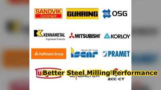 Boost Steel Milling Efficiency with 490R 140412M PM Inserts