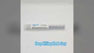 DESKAR 12mm Extra Long Carbide End Mill for Deep Milling